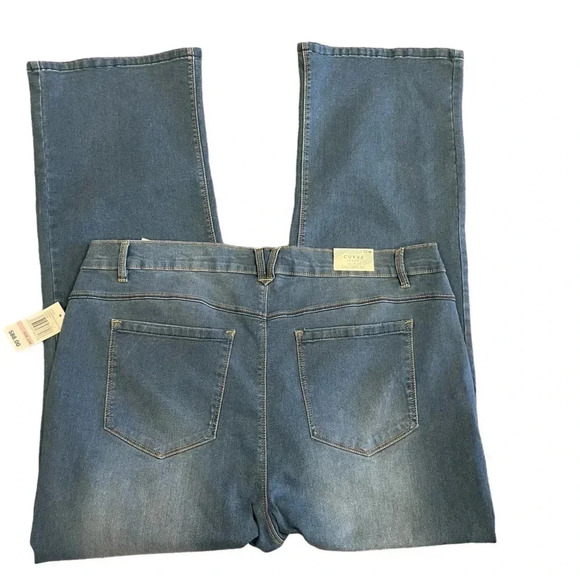 Curve Appeal Curve Creator Bootcut Straight Leg Jeans Size 22W - Picture 7 of 8